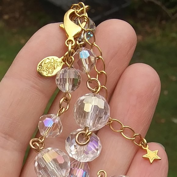 Kirks Folly sparkling Aurora Borealis Necklace choker beautiful Iridescence AB - Picture 14 of 17